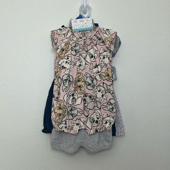 Disney Baby Pinafore Dresses x3 Winnie the Pooh, Pluto, 101 Dalmatians, lion … - Picture 11 of 16